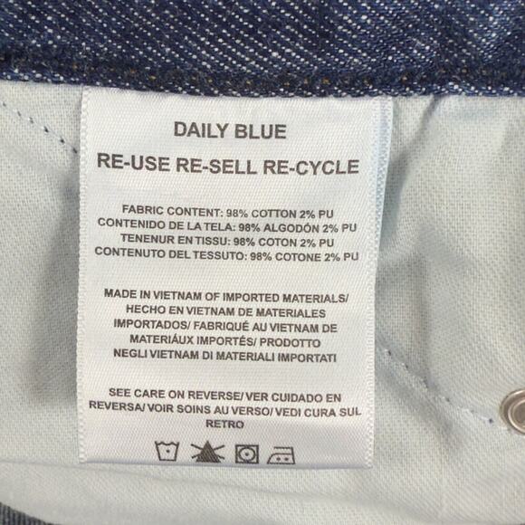 Daily Blue By AG Nidra Slim Barrel Leg Jeans High Rise Dark Legacy Wash 29 NEW - Picture 12 of 16